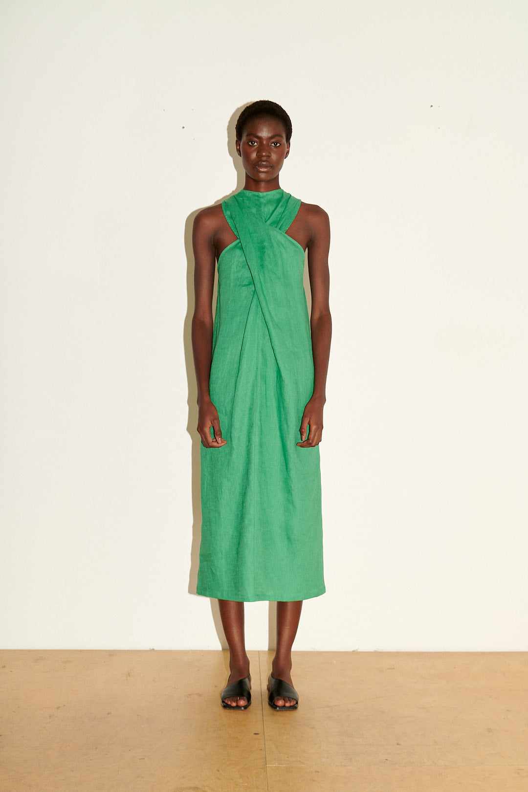 JUNE DRESS GREEN