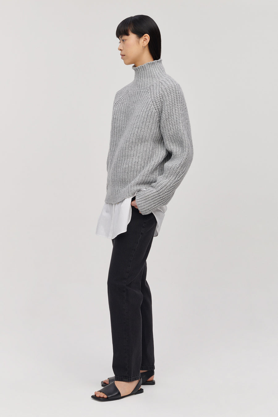 PATSY KNITTED JUMPER GREY