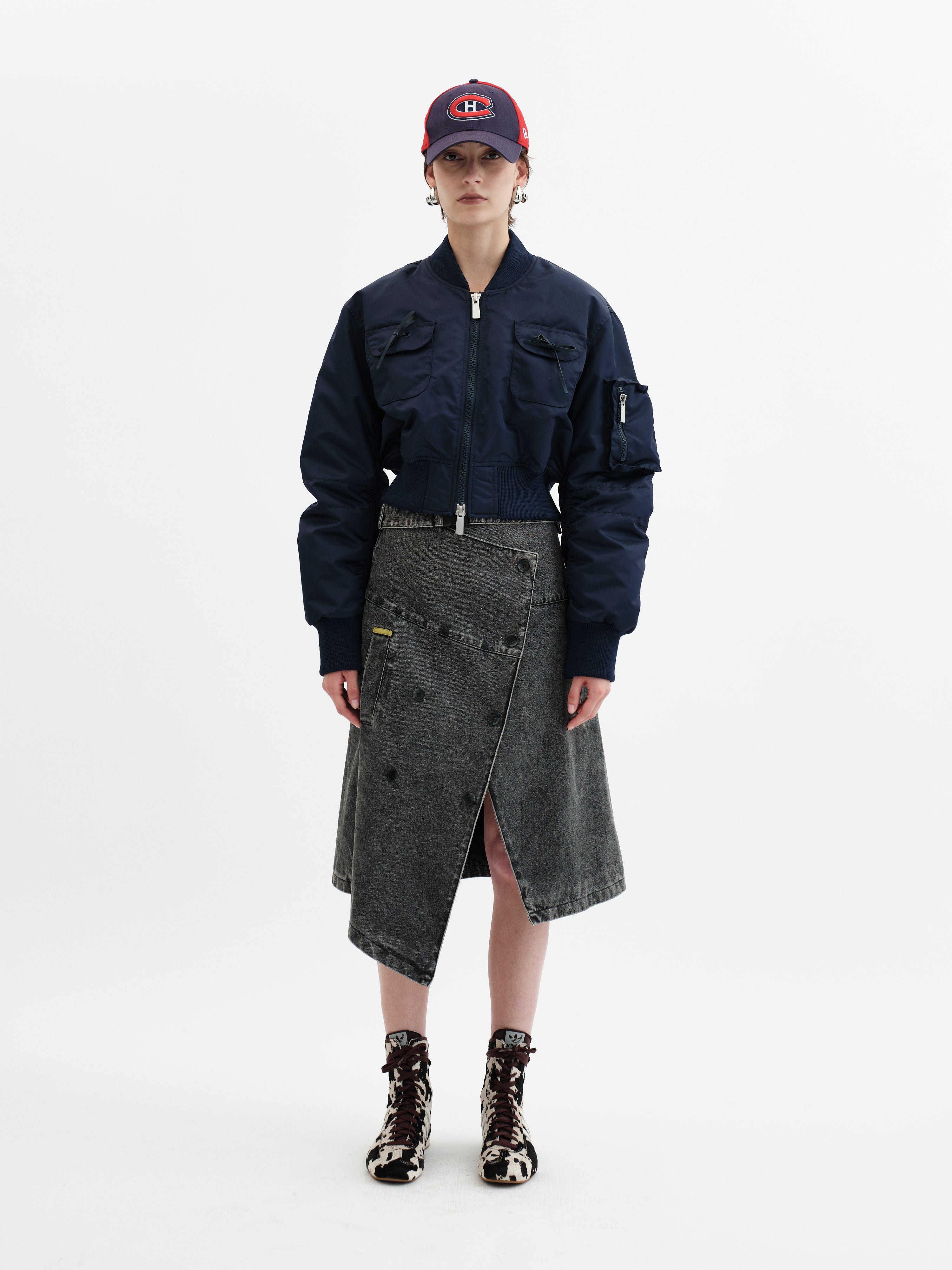 Lola Bomber Jacket - Navy