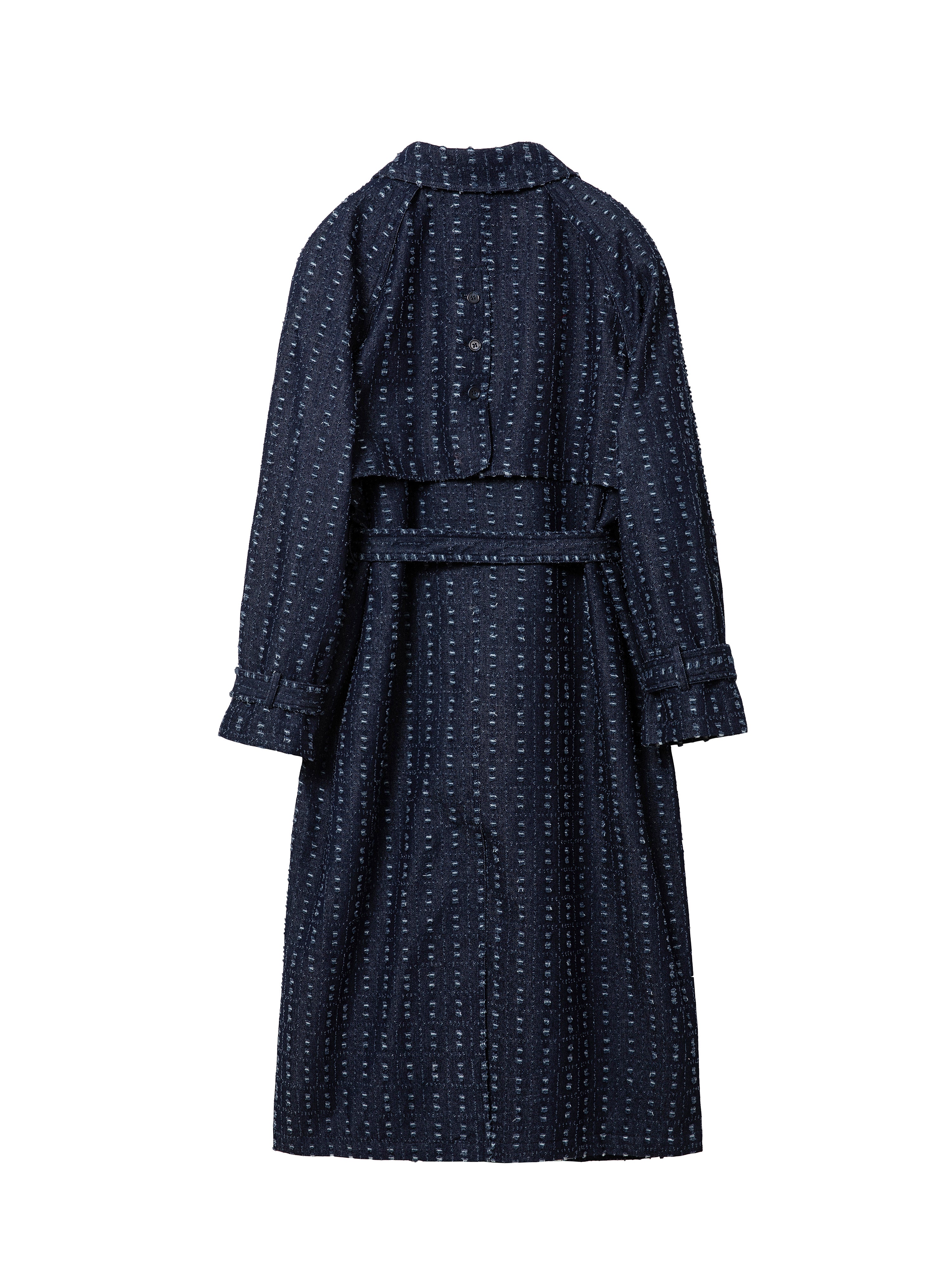 Jakke Women's Milla Trench Coat - Distressed Blue Denim