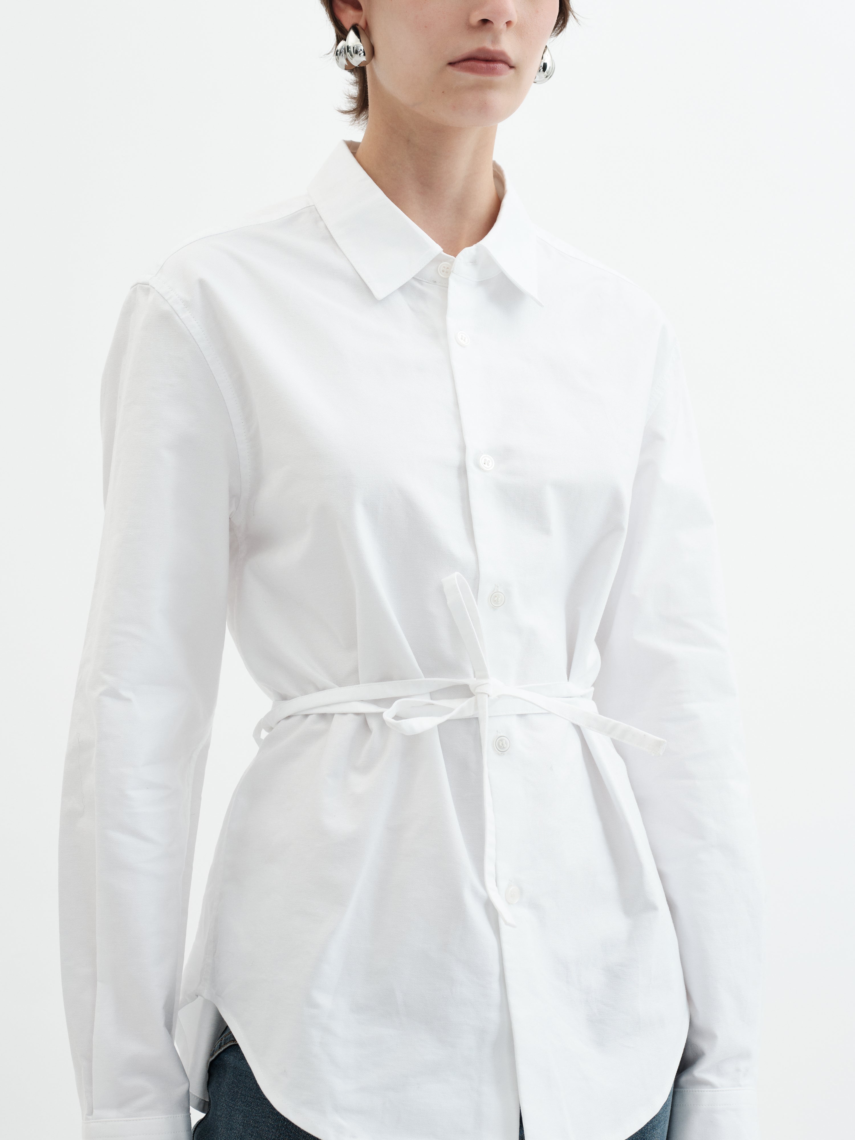 Tie Shirt - White