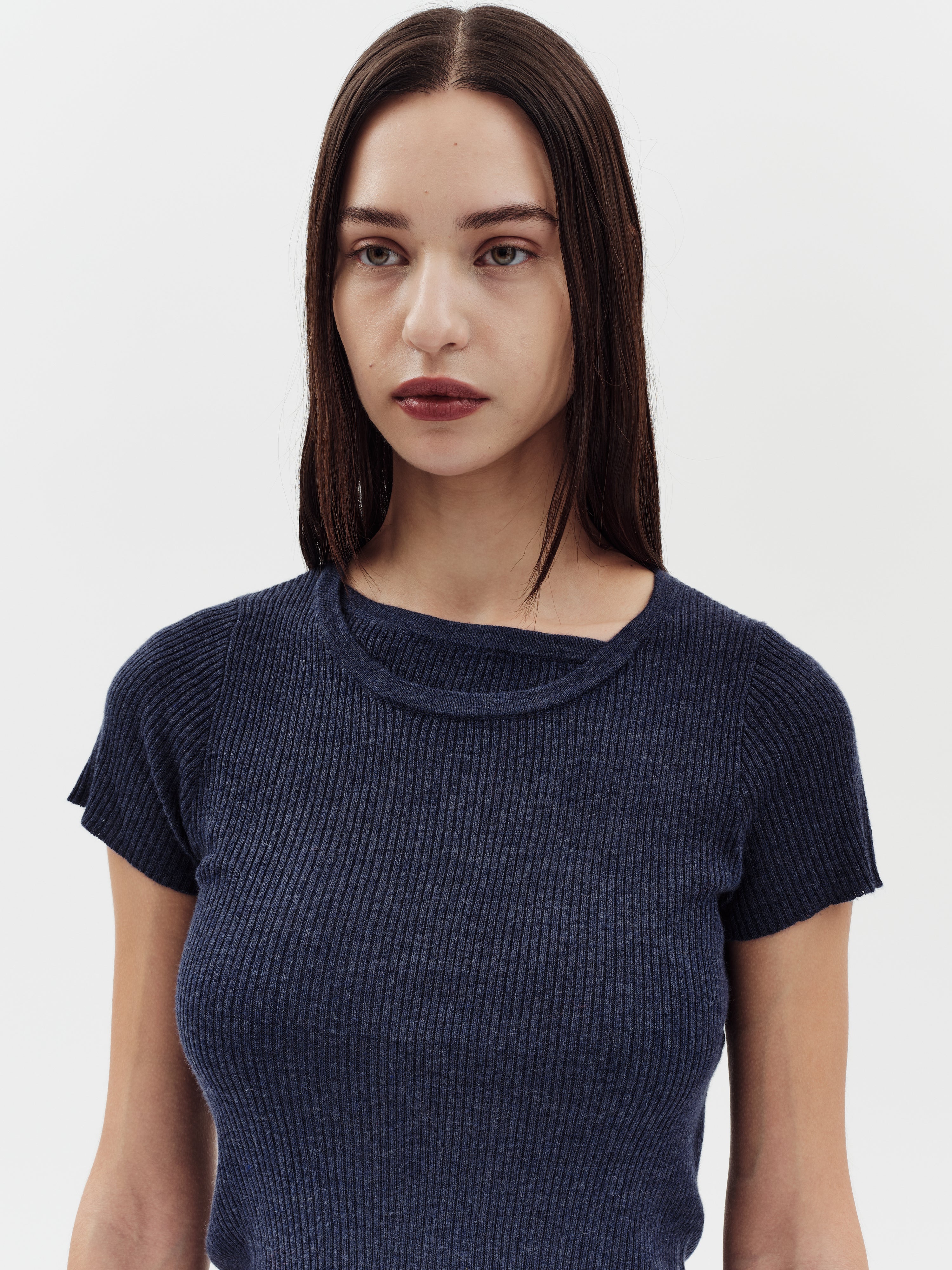 Jakke Women's Twin Collar Top - Blue