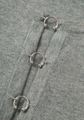 Cyra Cardigan - Grey Medallion