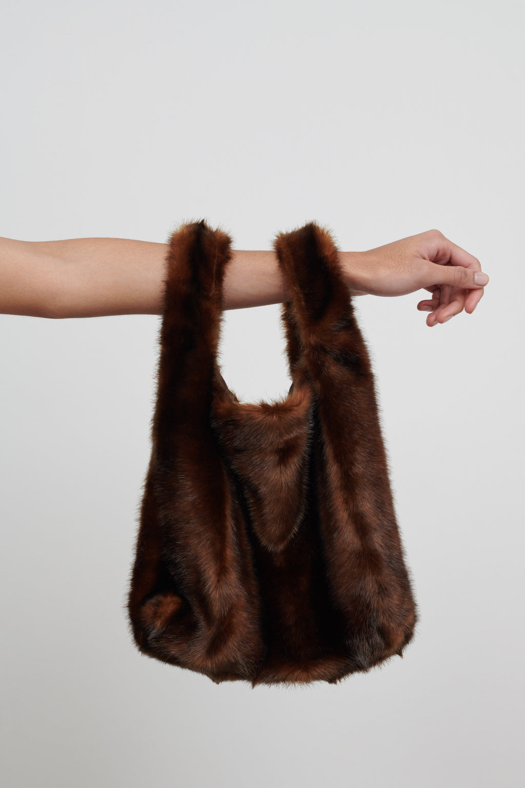 Faux Fur Tote Bag - Chocolate curated on LTK