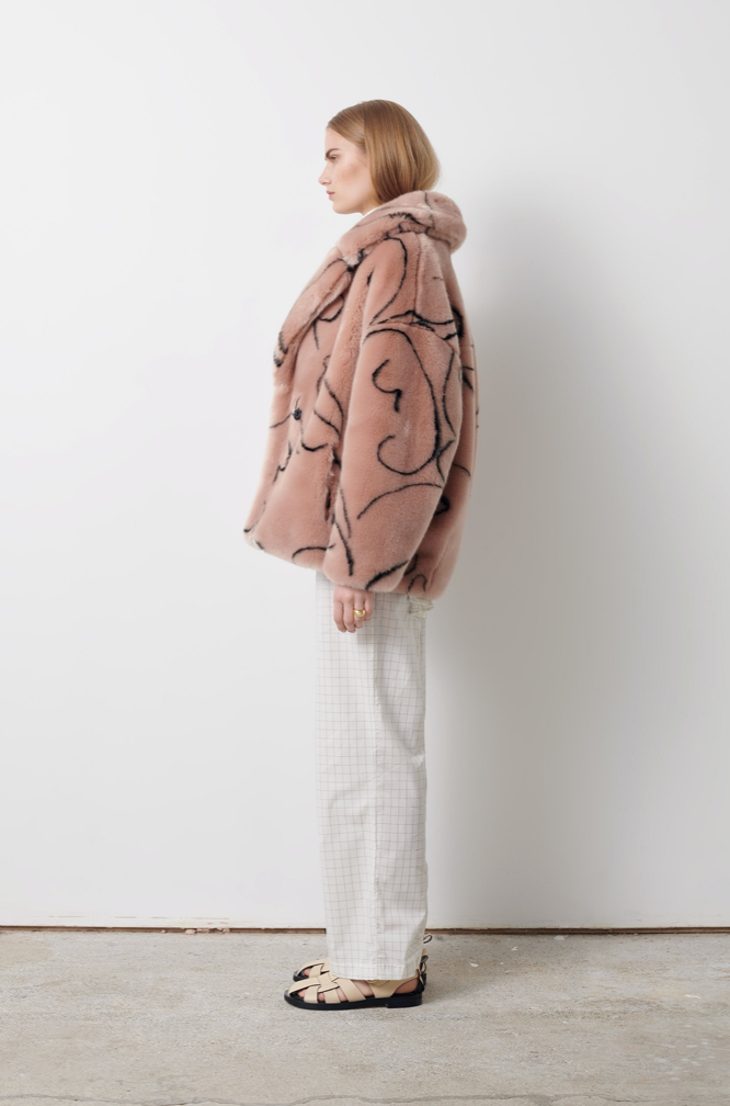 Shrimps faux 2025 fur coat