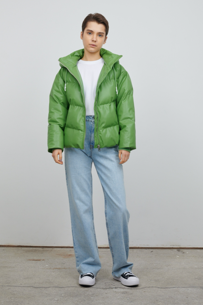 Puffy sales green jacket
